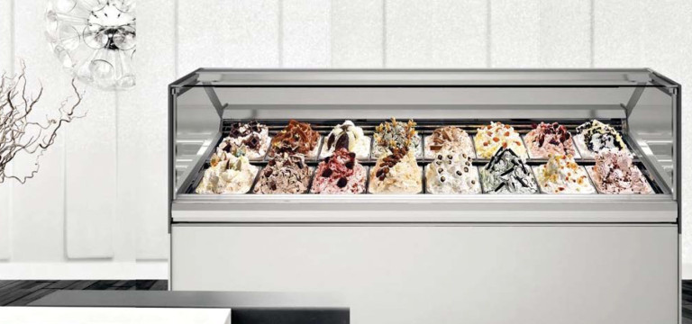 vitrinas helado Gelatoplanet modelo Dream de Italproget